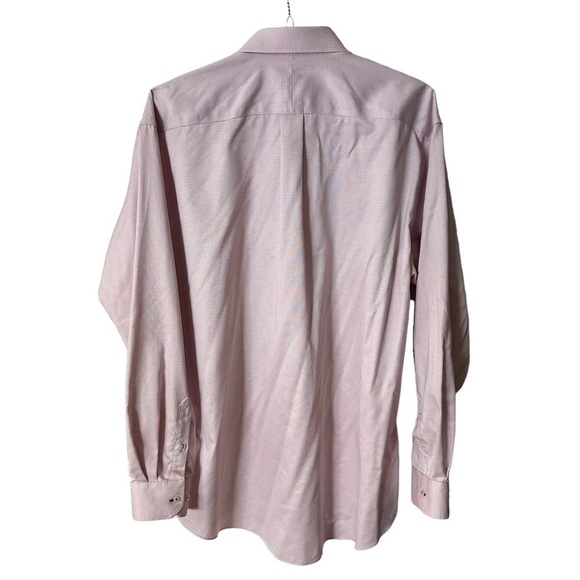 FORSYTH OF CANADA Non Iron Tailored Fit Shirt Size 18 36/37 100% Cotton Pink - Picture 2 of 9
